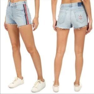 Mother Superior Easy Does It Distressed Short-Thanks Again Racer-Size 26
